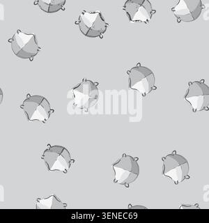 seamless pattern air respirator mask cartoon. air respirator mask sign vector Stock Vector