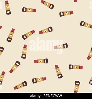 pattern business shoe polish cream cartoon. shine clean, leather vintage, shine business shoe polish cream sign. seamless vector illustration Stock Vector
