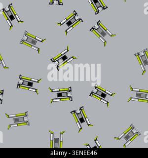 seamless pattern equipment shoe dryer electric cartoon. heat sneakers, dry heater, pair warm equipment shoe dryer electric sign vector Stock Vector