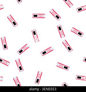 pattern red and white laser meter illustrating a common tool for precise measurements in construction, engineering, and diy projects, featuring a blac Stock Vector