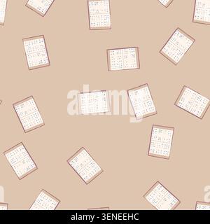 pattern literacy braille textbook cartoon. education tactile, reading blindness, inclusion embossing literacy braille textbook sign. seamless vector i Stock Vector