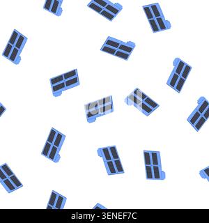 pattern power solar charger cartoon. portable eco, friendly device, battery panel power solar charger sign. seamless symbol vector illustration Stock Vector