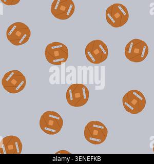 pattern wagon wheel ancient cartoon. wooden vintage, wood antique, mill first wagon wheel ancient sign. seamless vector illustration Stock Vector