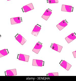 pattern modern compact photo printer cartoon. paper technology, print equipment modern compact photo printer sign vector Stock Vector
