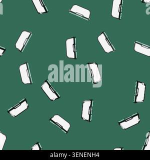 seamless pattern ecofriendly glass food storage container cartoon. transparent stackable, microwaveable dishwasher, freezer bpafree ecofriendly glass Stock Vector