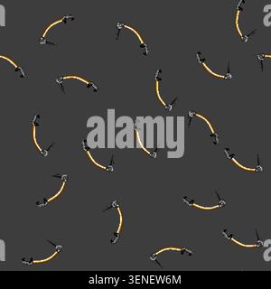 seamless pattern active piolet ice tool cartoon. danger dangerous, drawing pick, extreme graphic active piolet ice tool sign vector Stock Vector
