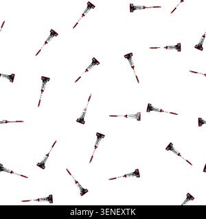 pattern room manual vacuum cleaner cartoon. cleaning dust, electric professional, indoor interior room manual vacuum cleaner sign vector Stock Vector