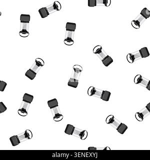 pattern night lantern camp lamp cartoon. night lantern camp lamp sign vector Stock Vector