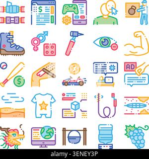 Vector icon set depicting the back view of credit cards featuring a ...