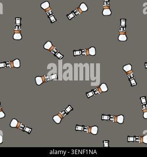 seamless pattern beverage ice drip coffee cartoon. beverage ice drip coffee sign vector Stock Vector