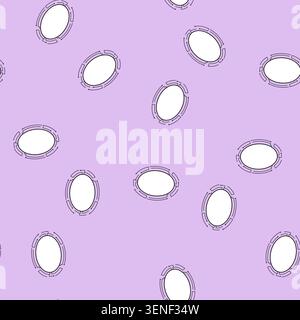 seamless pattern nanotechnology microchip frame cartoon. fabrication lithography, wafer substrate, photolithography etching nanotechnology microchip f Stock Vector