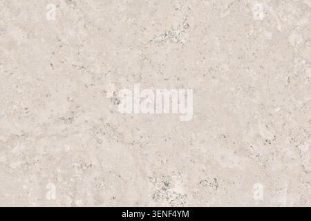 Close-up of a natural beige limestone surface texture. Neutral stone background material for interior and exterior architectural design and rendering Stock Photo