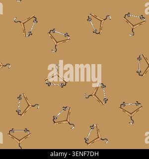 seamless pattern closet hanger clothes cartoon. closet hanger clothes sign vector Stock Vector