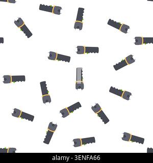 pattern weapon taser gun cartoon. tazer crime, shock arrest, baton scene weapon taser gun sign. seamless symbol vector illustration Stock Vector