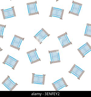 pattern blue decorative metal fence section featuring ornate scroll patterns and elegant oval shapes, positioned between two solid stone pillars provi Stock Vector