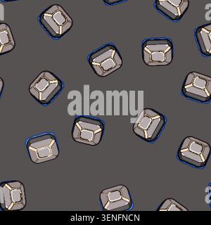 seamless pattern machine glass cleaning robot cartoon. equipment automatic, clean cleaner machine glass cleaning robot sign vector Stock Vector