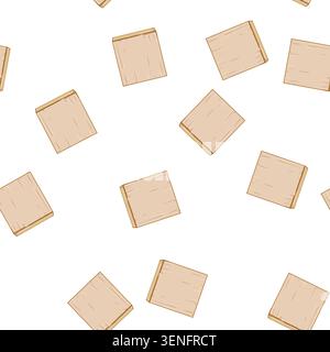 pattern construction wooden blocks cartoon. goal development, education success, finance learn construction wooden blocks sign vector Stock Vector
