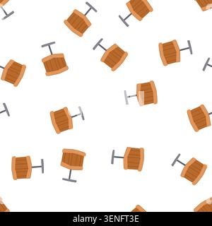 pattern force tnt bomb cartoon. ignition shockwave, devastation energy, combustion reaction force tnt bomb sign. seamless symbol vector illustration Stock Vector