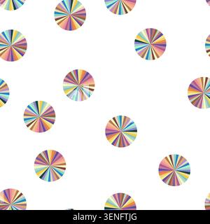 pattern Circular abstract design featuring numerous segments in varied soft pastel colors, radiating from the center, conveying concepts of diversity, Stock Vector