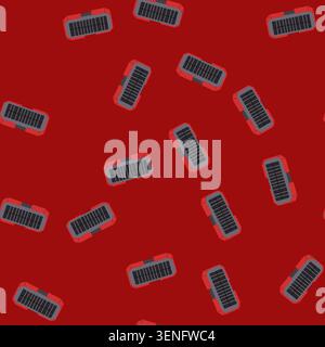 pattern portable solar charger cartoon. eco friendly, device battery, panel outdoor portable solar charger sign. seamless vector illustration Stock Vector