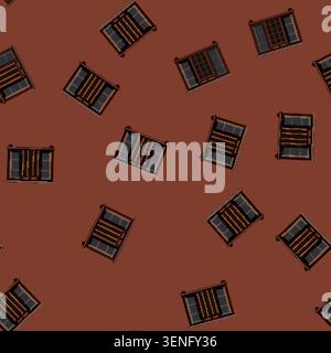 seamless pattern rack wine cabinet cartoon. ry cellar, interior vintage, wall room rack wine cabinet sign vector Stock Vector