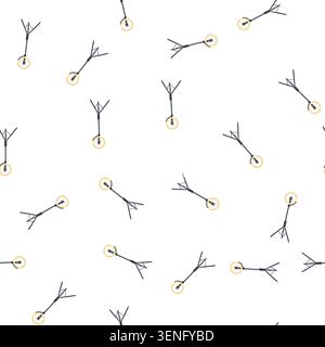 pattern phone light ring cartoon. stand round, selfie magic, mobile flare phone light ring sign. seamless symbol vector illustration Stock Vector