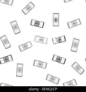 pattern Window lock mechanism offers physical protection and peace of mind, enhancing home or office security, ensuring safety and preventing unauthor Stock Vector