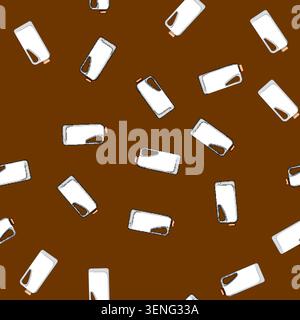 seamless pattern transparent canister plastic cartoon. sealable foodgrade, portable kitchen, organization pantry transparent canister plastic sign vec Stock Vector