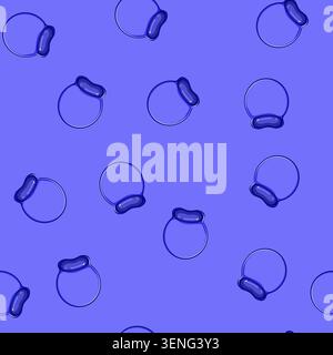 seamless pattern mockup mouse pad cartoon. accessory keyboard, button shape, click pc mockup mouse pad sign vector Stock Vector