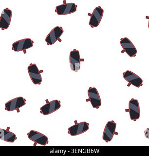 pattern experience augmented reality ar glasses cartoon. future vision, holographic sensor, connectivity interface experience augmented reality ar gla Stock Vector