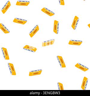pattern efficient power bank wireless cartoon. compact high, speed technology, convenience quick efficient power bank wireless sign. seamless symbol v Stock Vector