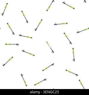 pattern self selfie stick cartoon. black symbol, take flash, pictogram man self selfie stick sign. seamless symbol vector illustration Stock Vector