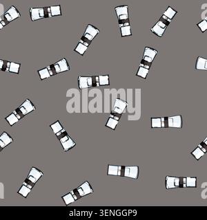 seamless pattern brew ice drip coffee cartoon. brew ice drip coffee sign vector Stock Vector