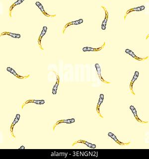 seamless pattern flame rocket fire trail cartoon. ignition velocity, combustion smoke, heat acceleration flame rocket fire trail sign vector Stock Vector