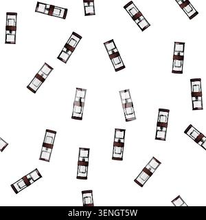 pattern espresso ice drip coffee cartoon. espresso ice drip coffee sign vector Stock Vector