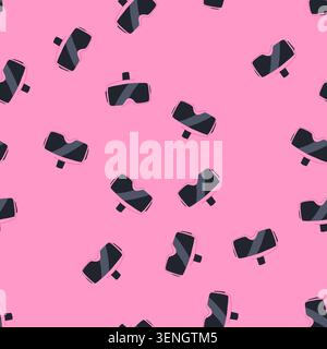 pattern digital augmented reality ar glasses cartoon. experience future, vision holographic, sensor connectivity digital augmented reality ar glasses Stock Vector