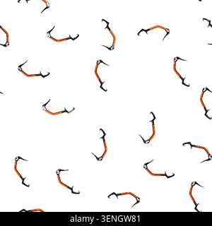 pattern ax piolet ice tool cartoon. active danger, dangerous drawing, pick extreme ax piolet ice tool sign vector Stock Vector