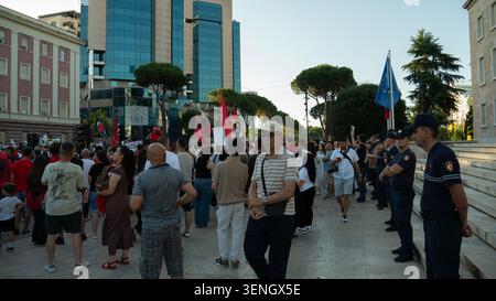 Demonstrators gather outside a building during unrest in Lyon, France ...