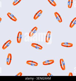 pattern dark headlamp flashlight cartoon. man electric, bright camp dark headlamp flashlight sign. seamless vector illustration Stock Vector