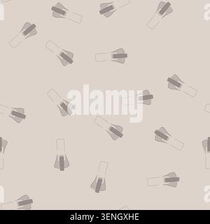 pattern pocket zipper puller cartoon. pant cord, sketch cad, metal fashion pocket zipper puller sign. seamless vector illustration Stock Vector