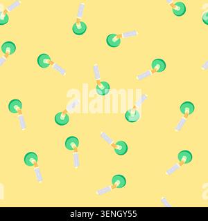 pattern home door handle cartoon. entrance modern, open knob home door handle sign. seamless vector illustration Stock Vector