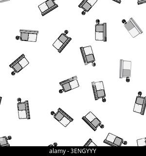 pattern smcompact multi device charging station cartoon. travel power, adapter cable, outlet usb smcompact multi device charging station sign vector Stock Vector