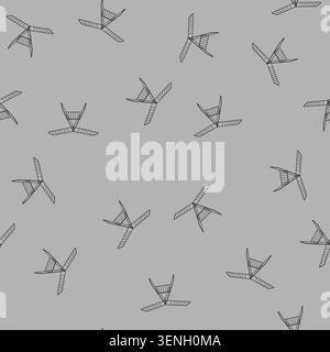 seamless pattern housework clothes drying rack cartoon. home clothing, household cloth, domestic dry housework clothes drying rack sign vector Stock Vector