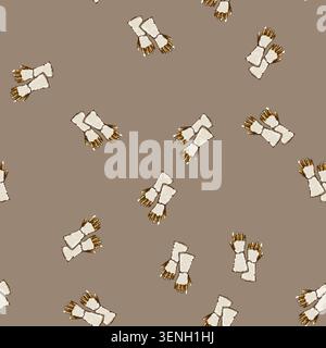seamless pattern safety gloves welding cartoon. work industry, construction arc, iron weld safety gloves welding sign vector Stock Vector