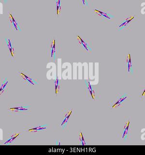 seamless pattern anomaly glitch error cartoon. disruption flaw, issue defect, problem breakdown anomaly glitch error sign vector Stock Vector
