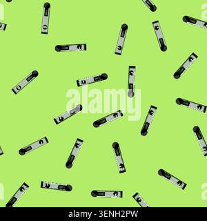 seamless pattern Spirit level illustration displaying a centered bubble in its vial and a digital readout, symbolizing exactness, quality, and careful Stock Vector