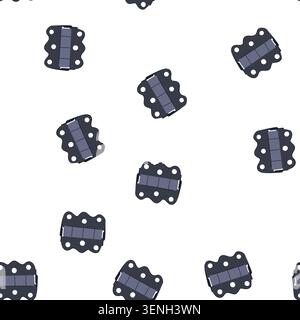 pattern object door hinge cartoon. tool detail, construction interior, house silver object door hinge sign. seamless symbol vector illustration Stock Vector