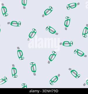 pattern glasses safety goggles cartoon. construction work, goggle glass, protect protection glasses safety goggles sign. seamless vector illustration Stock Vector