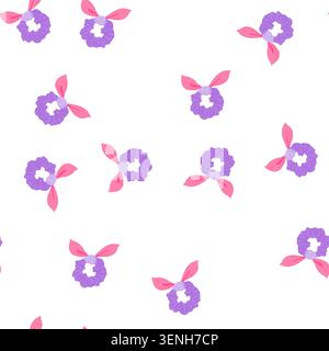 pattern accessory hair scrunchies cartoon. accessory hair scrunchies sign. seamless symbol vector illustration Stock Vector