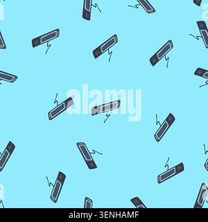 pattern station charging mat cartoon. compatible portable, efficient sleek, universal compact station charging mat sign. seamless vector illustration Stock Vector